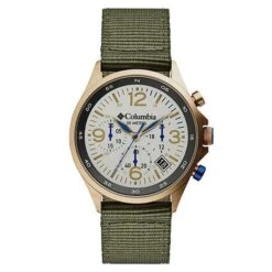 Columbia Watch - Canyon Ridge - Stone Chronograph Date Olive Nylon