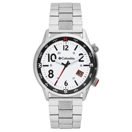 Columbia Watch - Outbacker - White 3-Hand Date Stainless Steel Bracelet 1 Columbia Watch - Outbacker - White 3-Hand Date Stainless Steel Bracelet