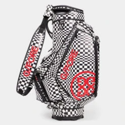 DISTORTED CHECK TOUR STAFF GOLF BAG -Golf Shop G4AS23A21 ONYX 4