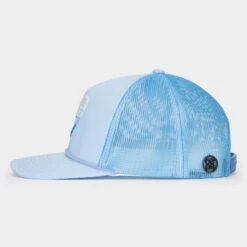 STRIPED HEART G'S INTERLOCK KNIT TRUCKER HAT -Golf Shop G4AS23H06XS SKY 4