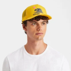 CALIFORNIA INTERLOCK KNIT TRUCKER HAT -Golf Shop G4AS23H96 FLY 6