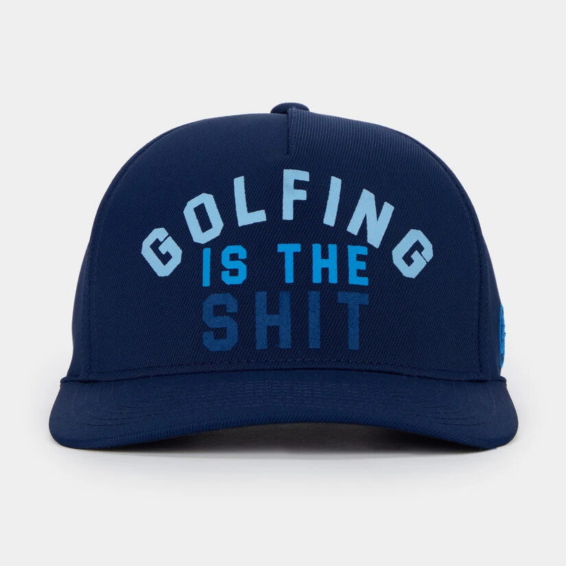 GOLFING IS THE SH*T TWILL SNAPBACK HAT 2 GOLFING IS THE SH*T TWILL SNAPBACK HAT - Image 2