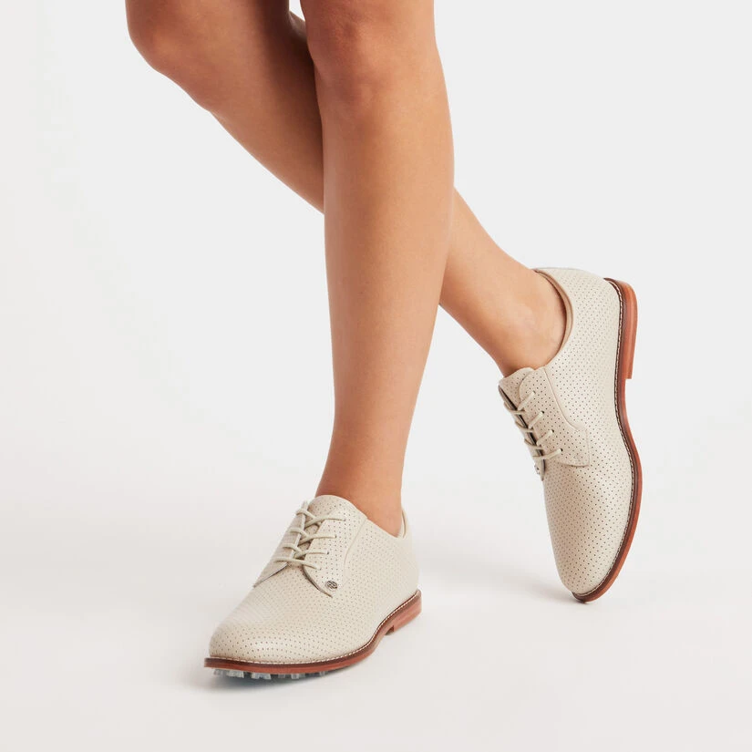 WOMEN'S PERFORATED GALLIVANTER LUXE LEATHER GOLF SHOE 7 WOMEN'S PERFORATED GALLIVANTER LUXE LEATHER GOLF SHOE - Image 7