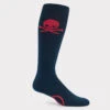 WOMEN'S SKULL & T'S NYLON KNEE HIGH SOCK