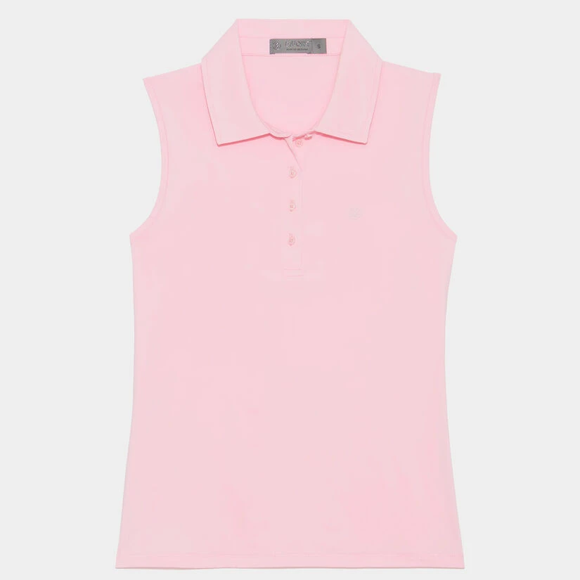 FEATHERWEIGHT SLEEVELESS POLO 1 FEATHERWEIGHT SLEEVELESS POLO