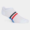 WOMEN'S TRI STRIPE NYLON NO SHOW SOCK