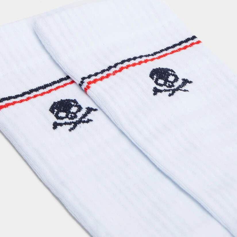 WOMEN'S SKULL & T'S RIBBED NYLON CREW SOCK 2 WOMEN'S SKULL & T'S RIBBED NYLON CREW SOCK - Image 2