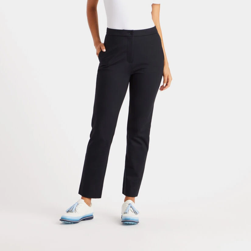 DOUBLE KNIT CIGARETTE HIGH RISE STRETCH TROUSER 3 DOUBLE KNIT CIGARETTE HIGH RISE STRETCH TROUSER - Image 3