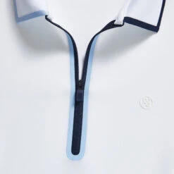 CONTRAST NYLON QUARTER ZIP SLEEVELESS POLO DRESS -Golf Shop G4LS23D12 SNO 5