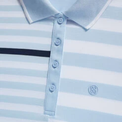 BOLD STRIPE TECH JERSEY SLEEVELESS POLO -Golf Shop G4LS23K501 SKY 5