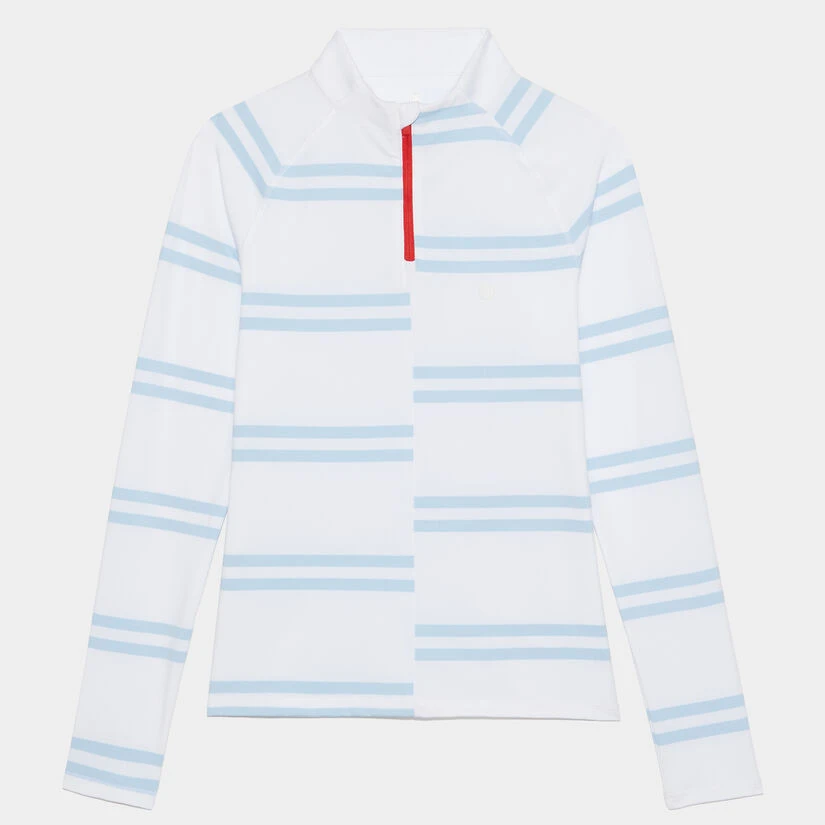 OFFSET STRIPE TECH JERSEY QUARTER ZIP PULLOVER 1 OFFSET STRIPE TECH JERSEY QUARTER ZIP PULLOVER