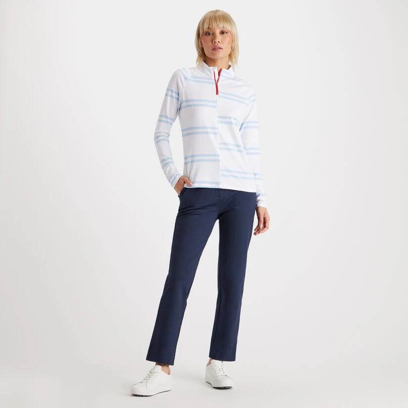 OFFSET STRIPE TECH JERSEY QUARTER ZIP PULLOVER 4 OFFSET STRIPE TECH JERSEY QUARTER ZIP PULLOVER - Image 4