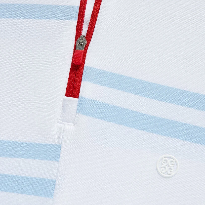 OFFSET STRIPE TECH JERSEY QUARTER ZIP PULLOVER 6 OFFSET STRIPE TECH JERSEY QUARTER ZIP PULLOVER - Image 6