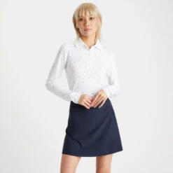 STARS TECH JERSEY LONG SLEEVE POLO -Golf Shop G4LS23K560 SNO 2