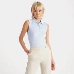 RGB TECH JERSEY SLEEVELESS POLO -Golf Shop G4LS23K562 SKY 2