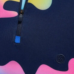 COLOUR BLEND CAMO JERSEY QUARTER ZIP MID LAYER -Golf Shop G4LS23K565 TWLT 5