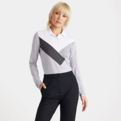 MULTI V TECH JERSEY LONG SLEEVE POLO -Golf Shop G4LS23K620 LHGR 2