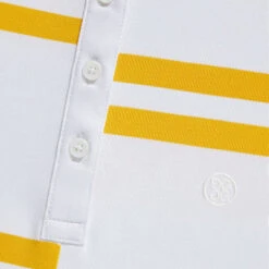 OFFSET STRIPE TECH PIQUÉ SLEEVELESS POLO -Golf Shop G4LS23K680 SNO 5
