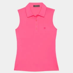 SLEEVELESS TECH PIQUÉ POLO