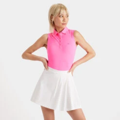 SLEEVELESS TECH PIQUÉ POLO -Golf Shop G4LS23K801 KOP 2