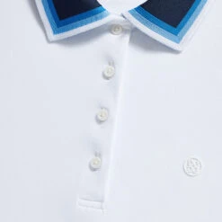 GRADIENT COLLAR SILKY TECH NYLON SLEEVELESS POLO -Golf Shop G4LS23K860D SNO 5