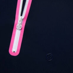 MOCK NECK SILKY TECH NYLON QUARTER ZIP POLO -Golf Shop G4LS23K865 TWLT 5