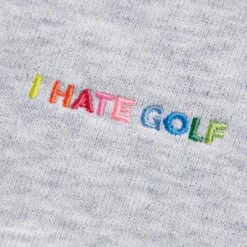I HATE GOLF' BOXY FRENCH TERRY QUARTER ZIP PULLOVER 11 I HATE GOLF' BOXY FRENCH TERRY QUARTER ZIP PULLOVER -Golf Shop G4LS23K920 HGR 5