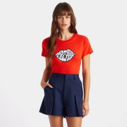 MOTHER GOLFER COTTON TEE -Golf Shop G4LS23K960C POPPY 2