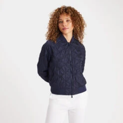 RIB COLLAR EMBOSSED BOMBER JACKET -Golf Shop G4LS23O59 TWLT 2