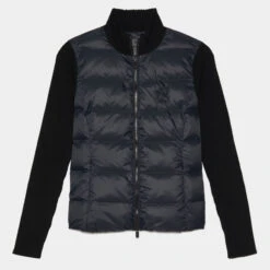 HYBRID QUILTED NYLON KNIT JACKET