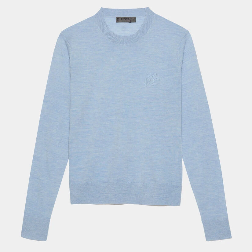 TALK BIRDIE TO ME MERINO WOOL CREWNECK SWEATER 1 TALK BIRDIE TO ME MERINO WOOL CREWNECK SWEATER
