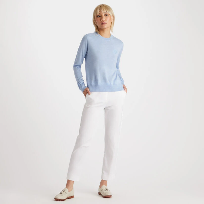 TALK BIRDIE TO ME MERINO WOOL CREWNECK SWEATER 4 TALK BIRDIE TO ME MERINO WOOL CREWNECK SWEATER - Image 4