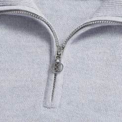 COLOUR BLOCK MERINO WOOL QUARTER ZIP SWEATER -Golf Shop G4LS23S601 HGR 5