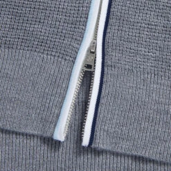 HOODED WAFFLE STITCH MERINO WOOL QUARTER ZIP SWEATER -Golf Shop G4LS23S603 HGR 6