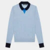 LAYERED POLO MERINO WOOL SWEATER