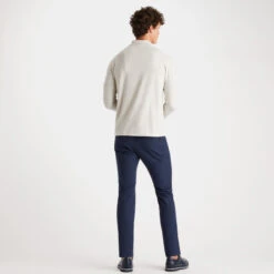 MÉLANGE LUXE QUARTER ZIP SLIM FIT MID LAYER -Golf Shop G4MA23K123A STNH 4