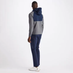 HOODED TECH INTERLOCK QUARTER ZIP SLIM FIT PULLOVER -Golf Shop G4MA23O33 CHGR 4