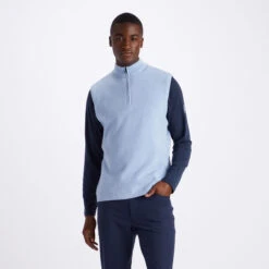 MERINO WOOL TECH LINED SLIM FIT DUNES VEST -Golf Shop G4MA23S100 SKY 2