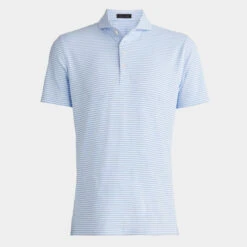 FEEDER STRIPE MODERN SPREAD COLLAR TECH PIQUÉ SLIM FIT POLO
