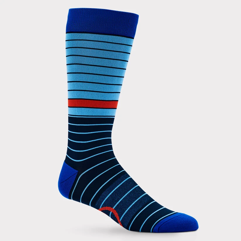 MIXED STRIPE CREW SOCK 1 MIXED STRIPE CREW SOCK