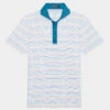MULTI STRIPE TECH JERSEY SLIM FIT POLO
