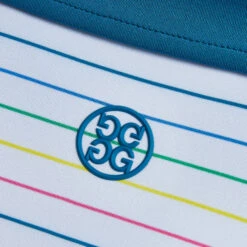 MULTI STRIPE TECH JERSEY SLIM FIT POLO -Golf Shop G4MS23K001A PTRL 5