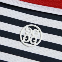 PERFORATED STRIPE RIB COLLAR TECH JERSEY SLIM FIT POLO -Golf Shop G4MS23K003 SNO 5
