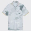 CAMO MODERN SPREAD RIB COLLAR TECH JERSEY SLIM FIT POLO