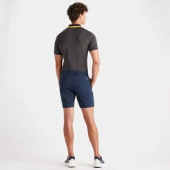 G/FORE QUARTER ZIP RIB COLLAR TECH JERSEY SLIM FIT POLO -Golf Shop G4MS23K122 CHGR 4