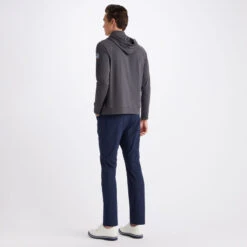 HOODED LUXE QUARTER ZIP SLIM FIT MID LAYER -Golf Shop G4MS23K124A CHGR 4
