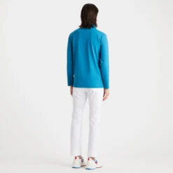 DAYTONA TECH INTERLOCK SLIM FIT PULLOVER 11 DAYTONA TECH INTERLOCK SLIM FIT PULLOVER -Golf Shop G4MS23K125B PTRL 4