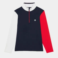 DAYTONA COLOUR BLOCK TECH INTERLOCK SLIM FIT PULLOVER