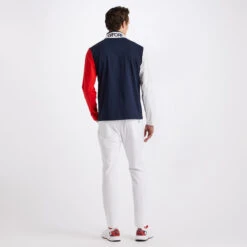 DAYTONA COLOUR BLOCK TECH INTERLOCK SLIM FIT PULLOVER -Golf Shop G4MS23K126 SNO 4