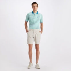 CINQUE TERRE RIB COLLAR TECH PIQUÉ SLIM FIT POLO -Golf Shop G4MS23K183 PTRL 3